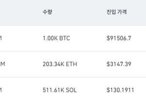 현재 비트코인 선물 1등 고래의 포지션을 araboja