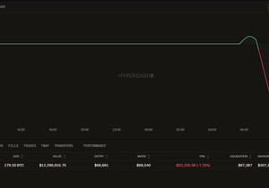 막 만든 지갑이 $BTC에 1,230만 달러 롱 박음