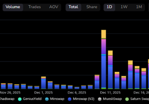 NIGHT 런칭 이후 카르다노 생태계 거래량이 미친 듯이 폭증 중🤯