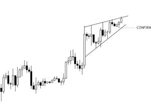 비트에 작은 라이징 웨지 하나 그려지네