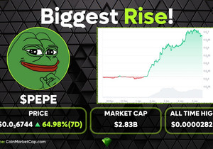 이번 주 가장 많이 오른 건 PEPE. 지난 7일 동안 65% 넘게 급등하면서 올해 시작부터 기세 좋음! @…