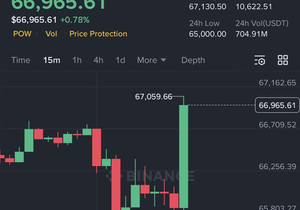 비트코인 방금 6만7천 달러 찍었다