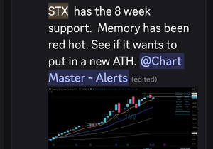 STX 이번 주 워치리스트 불타네 🔥 또 하나 8주선에서 쏘아 올리며 신고가 갱신 중 🫡