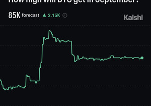 🚀 불리시: Kalshi 트레이더들에 따르면 이번 달 비트코인 8.5만 달러 찍는다