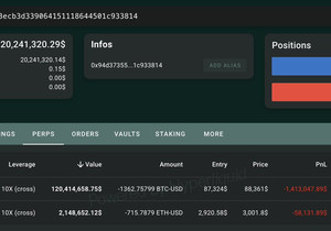 $BTC랑 ETH 숏 치려고 255 BTC($21.77M) 판 고래(0x94d3), 숏 더 늘리는 중