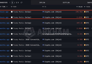 트럼프 미디어가 BTC 2,628개(약 1.65억 달러어치)를 추가로 매도한 듯.