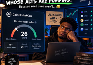 CoinMarketCap이 알트시즌 얘기하길래… 누가 키운 알트가 진짜 펌핑 중인지부터 알아야지. 😂