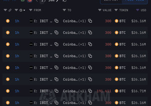 속보: 🇺🇸 블랙록이 방금 비트코인 1억 9,980만 달러 상당과 이더리움(ETH) 2,923만 달러 상당을…