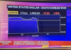 실시간 미국 블룸버그 뉴스에 환율 나옴