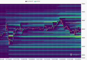 산타랠리전 비트코인 청산맵 근황.jpg