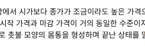 이번주 도지양봉마감인데