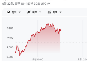 코스피 9000 돌파하긴 했지만....