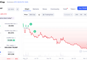 트럼프 밈코인은 그냥 임기까지 쭉 떨굴듯