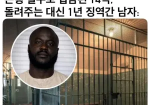 14억받기 vs 징역1년살기