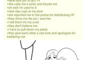 썸녀에게 그것을 보여줬다가 일어난 일