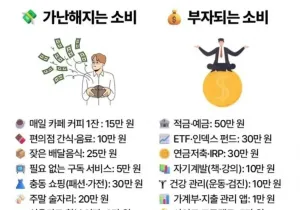 월급 300 소비차이