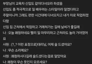 신입사원에게 조선족 소리들은 대리.jpg