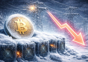 북극 한파로 미국 비트코인 해시레이트 110 EH/s 급락