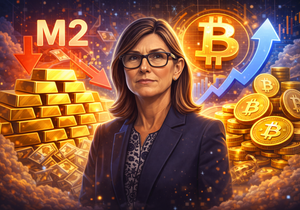 캐시 우드 금 공급 증가 우려하며 비트코인 우월성 강조