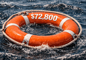 비트코인 7만2800달러가 새로운 생명줄, 바닥 다지기 vs 심연으로의 추락