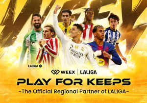 암호화폐 거래소 WEEX, 라리가와 손잡고 대만·홍콩 진출