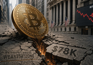 비트코인 78,000달러 아래 급락 2억 달러 청산 사태