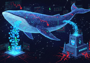 10월 11일 폭락 연관 고래 투자자, 에이브에서 2억 2천만 달러를 바이낸스로 이동