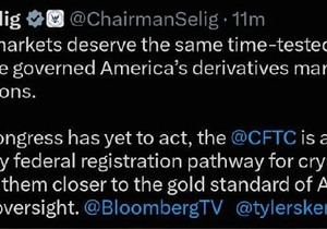 CFTC 의장, 암호화폐 시장 보호 필요성 강조