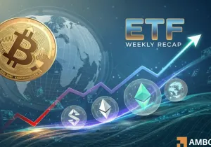 비트코인 이더리움 솔라나 XRP ETF 주간 성적 비교