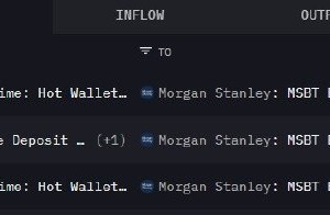 모건 스탠리, 코인베이스로부터 467 BTC 수령