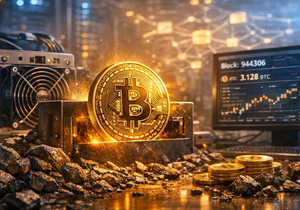 솔로 비트코인 마이너 블록 944306 채굴 3.128 BTC 보상 획득