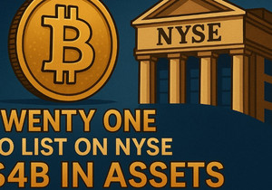 비트코인 4만3514개 보유 기관 Twenty One, 뉴욕증권거래소 상장
