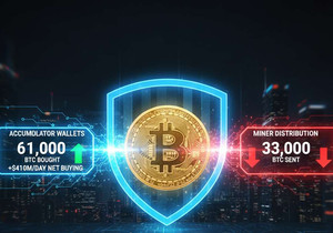 비트코인 6만개 매집 속 채굴자 물량 거래소 이동, 매수·매도 공방 격화