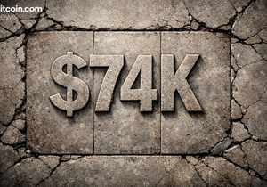 비트코인 74,000달러 지지선 붕괴 위기